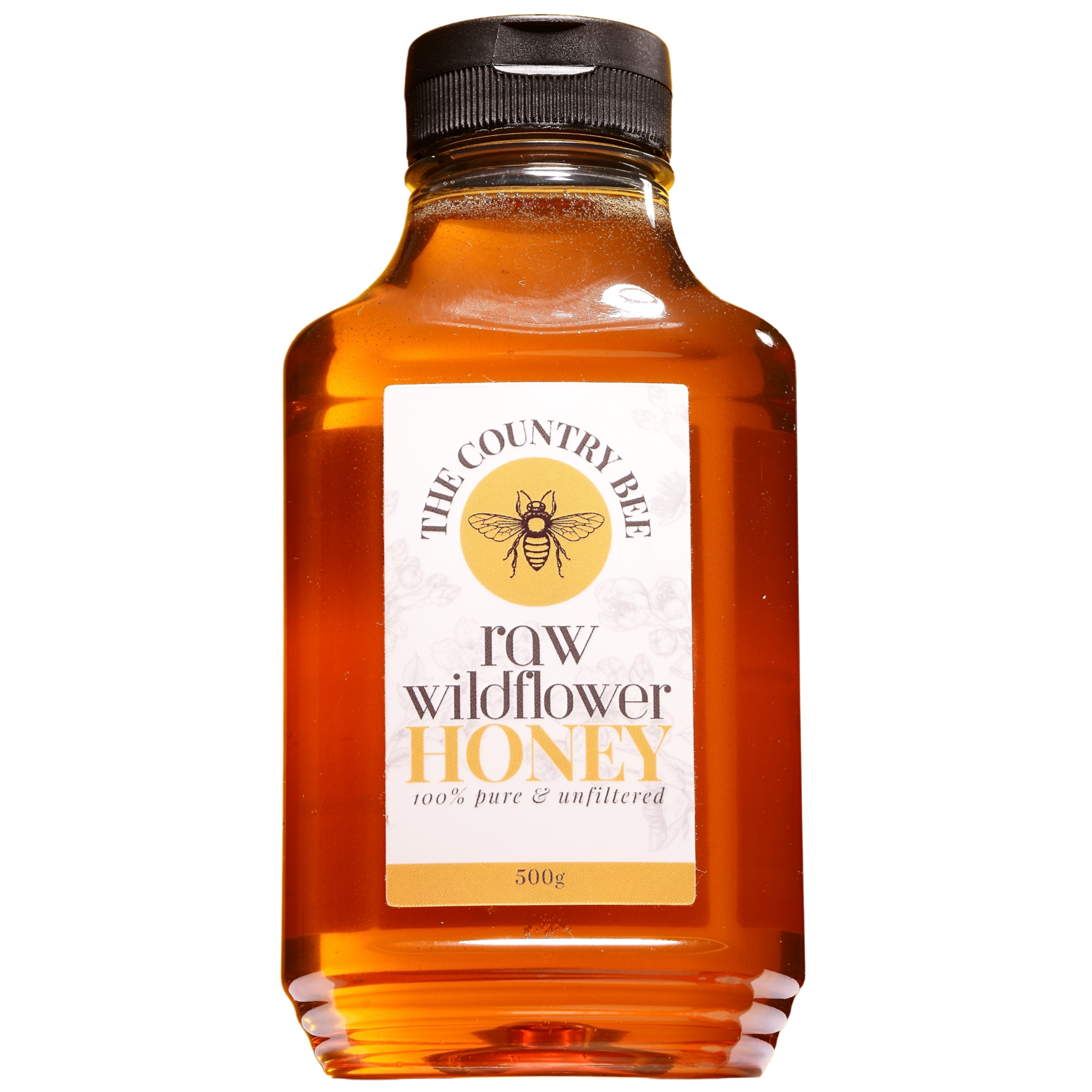 The Country Bee Raw Honey raw wildflower honey 500g squeeze bottle amz listing (1)